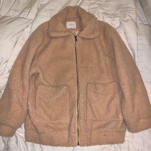 ELODIE Teddy Jacket - Brown Sherpa teddy